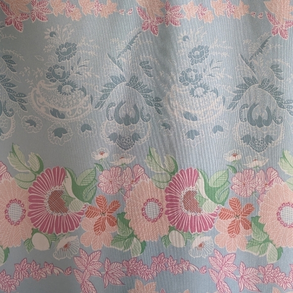 Vintage 1970s Sodi of Miami Florida Pastel Floral Blouse - Picture 6 of 7